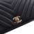 Chanel AB Chanel Black Lambskin Leather Leather Small Chevron Lambskin Statement Flap Italy