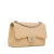 Chanel AB Chanel Brown Light Beige Lambskin Leather Leather Jumbo Classic Lambskin Double Flap Italy