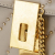 Chloé AB Chloé Brown Taupe Calf Leather Mini Studded Drew Bijou Italy