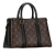 Louis Vuitton B Louis Vuitton Brown with Black Monogram Canvas Canvas Monogram Soufflot BB France