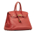 Hermès B Hermès Red Calf Leather 2010 Clemence Birkin 35 France