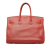 Hermès B Hermès Red Calf Leather 2010 Clemence Birkin 35 France