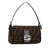 Fendi B Fendi Brown Canvas Fabric Zucca Baguette Italy