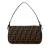 Fendi B Fendi Brown Canvas Fabric Zucca Baguette Italy