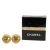 Chanel B Chanel Gold Gold Plated Metal CC Clip On Earrings France