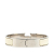 Hermès B Hermès White with Silver Enamel Other Narrow Clic H Bracelet France