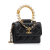 Chanel AB Chanel Black Lambskin Leather Leather Pearl Crown Clutch On Chain Italy