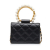 Chanel AB Chanel Black Lambskin Leather Leather Pearl Crown Clutch On Chain Italy