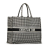 Christian Dior AB Dior Black Canvas Fabric Large Houndstooth Book Tote Italy