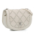 Chanel AB Chanel White Ivory Calf Leather Small skin Coco Eyelets Round Flap Italy