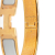 Hermès AB Hermès White with Gold Enamel Other Narrow Clic H Bracelet PM France