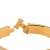 Hermès AB Hermès White with Gold Enamel Other Narrow Clic H Bracelet PM France