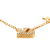 Louis Vuitton B Louis Vuitton Gold Gold Plated Metal LV Crystal Iconic Pendant Necklace Italy