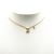 Louis Vuitton B Louis Vuitton Gold Gold Plated Metal LV Crystal Iconic Pendant Necklace Italy