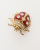 Christian Dior Lady Bug Rhinestones Brooch