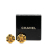 Chanel B Chanel Gold Gold Plated Metal Camellia Clip on Earrings France