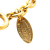 Chanel B Chanel Gold Gold Plated Metal CC Quilted Pendant Necklace France