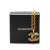 Chanel B Chanel Gold Gold Plated Metal CC Quilted Pendant Necklace France