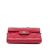 Chanel B Chanel Red Caviar Leather Leather Quilted Caviar Flap Card Holder on Chain Italy