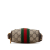 Gucci AB Gucci Brown Beige Coated Canvas Fabric Mini GG Supreme Ophidia Crossbody Italy