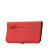 Hermès AB Hermès Red Calf Leather Togo Dogon Long Wallet France