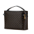 Celine B Celine Black Coated Canvas Fabric Macadam Vanity Bag Italy