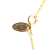 Chanel B Chanel Gold Gold Plated Metal CC Pendant Necklace France