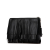 Saint Laurent AB Saint Laurent Black Calf Leather Joulie Fringe Clutch Italy