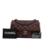 Chanel Red Bordeaux Lambskin Leather Leather Medium Washed Lambskin Studded Metal Beauty Flap Italy