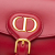 Christian Dior B Dior Red Calf Leather Small Bobby Crossbody Italy