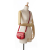 Christian Dior B Dior Red Calf Leather Small Bobby Crossbody Italy