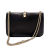 Valentino Rockstud Calfskin Leather 2-Ways Flap Shoulder Bag Black