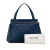 Celine B Celine Blue Calf Leather Medium Edge Handbag Italy