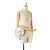 Christian Dior B Dior White Calf Leather Mini Saddle Italy