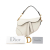 Christian Dior B Dior White Calf Leather Mini Saddle Italy