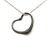 Tiffany & Co Tiffany Silver Elsa Peretti Sterling Silver Open Heart Pendant Necklace Spain