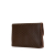 Celine B Celine Brown Coated Canvas Fabric Macadam Clutch Italy