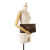 Celine B Celine Brown Coated Canvas Fabric Macadam Clutch Italy