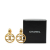 Chanel B Chanel Gold Gold Plated Metal CC Swing Clip On Earrings France