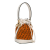 Fendi B Fendi Orange with White Suede Leather Mini Zucca F is Fendi Mon Tresor Bucket Italy