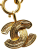 Chanel B Chanel Gold Gold Plated Metal Quilted CC Pendant Necklace Italy