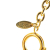 Chanel B Chanel Gold Gold Plated Metal Quilted CC Pendant Necklace Italy