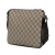 Gucci AB Gucci Brown Beige Coated Canvas Fabric GG Supreme Crossbody Italy