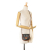 Celine B Celine Brown Coated Canvas Fabric Mini Triomphe Besace Crossbody Italy