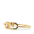 Fendi B Fendi Gold Gold Plated Metal O'Lock Bracelet Italy