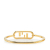 Fendi B Fendi Gold Gold Plated Metal O'Lock Bracelet Italy