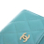 Chanel B Chanel Blue Aqua Caviar Leather Leather CC Quilted Caviar Zip Coin Purse France