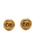 Chanel B Chanel Gold Gold Plated Metal CC Clip On Earrings France