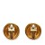 Chanel B Chanel Gold Gold Plated Metal CC Clip On Earrings France