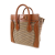 Celine B Celine Brown Canvas Fabric Nano Houndstooth Luggage Tote Italy